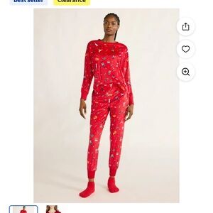 Red Holiday Pajama Set